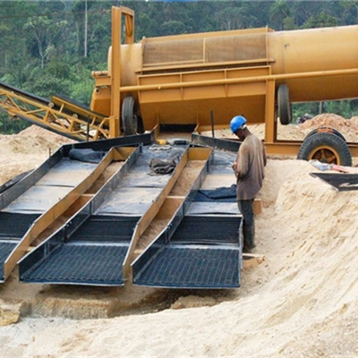 Gold Mining Trommel Screen and Sluice Box